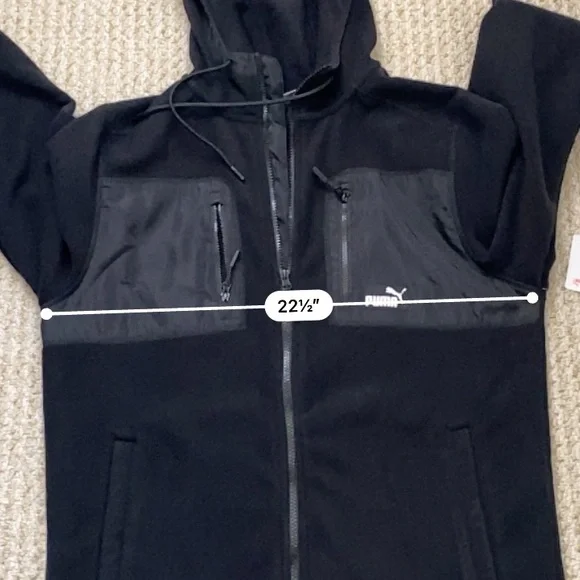 PUMA | Fleece Jacket Polar Hooded Zip-up Small - Picture 9 of 11